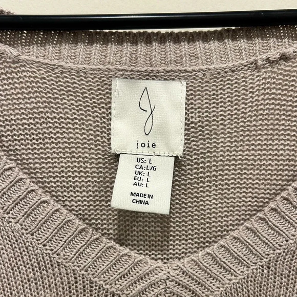 Joie Linen Rayon Blend Beige Tunic Vest Sleeveless Top size Large NWT - Picture 2 of 6